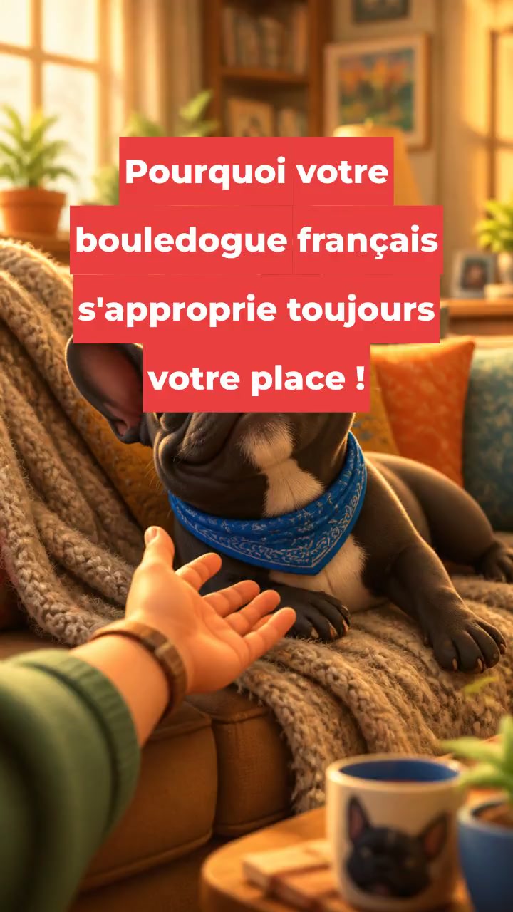 Pourquoi votre bouledogue français s'approprie toujours votre place !