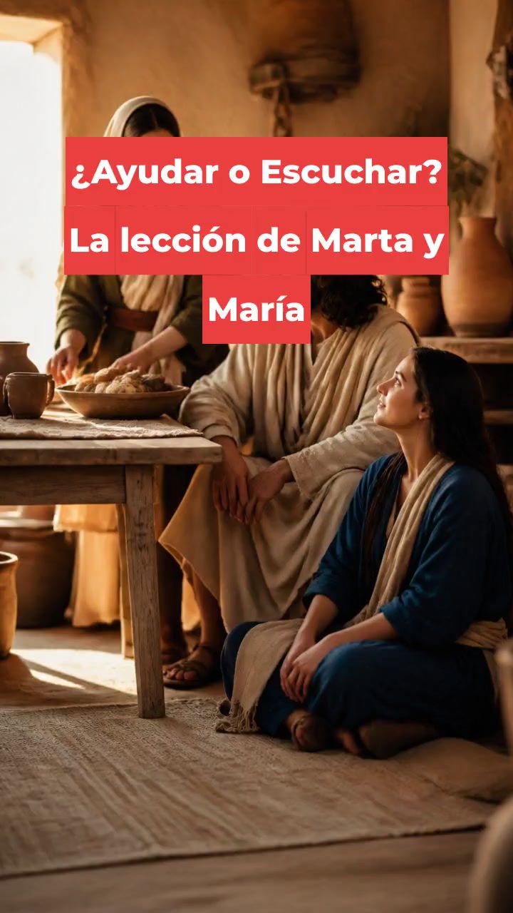 ¿Ayudar o Escuchar? La lección de Marta y María