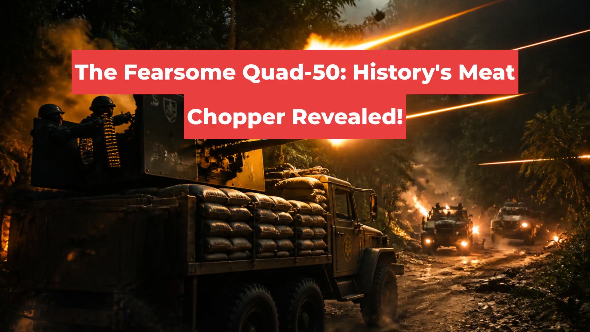 The Fearsome Quad-50: History's Meat Chopper Revealed!