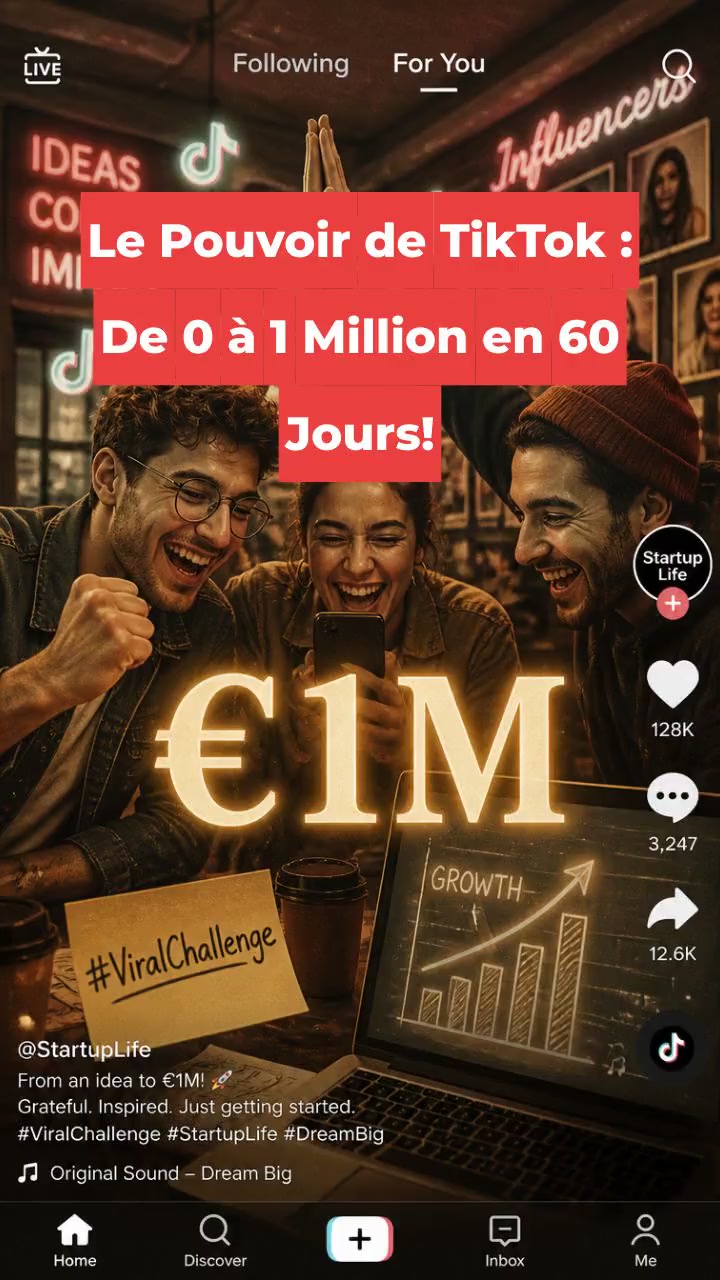 Le Pouvoir de TikTok : De 0 à 1 Million en 60 Jours!