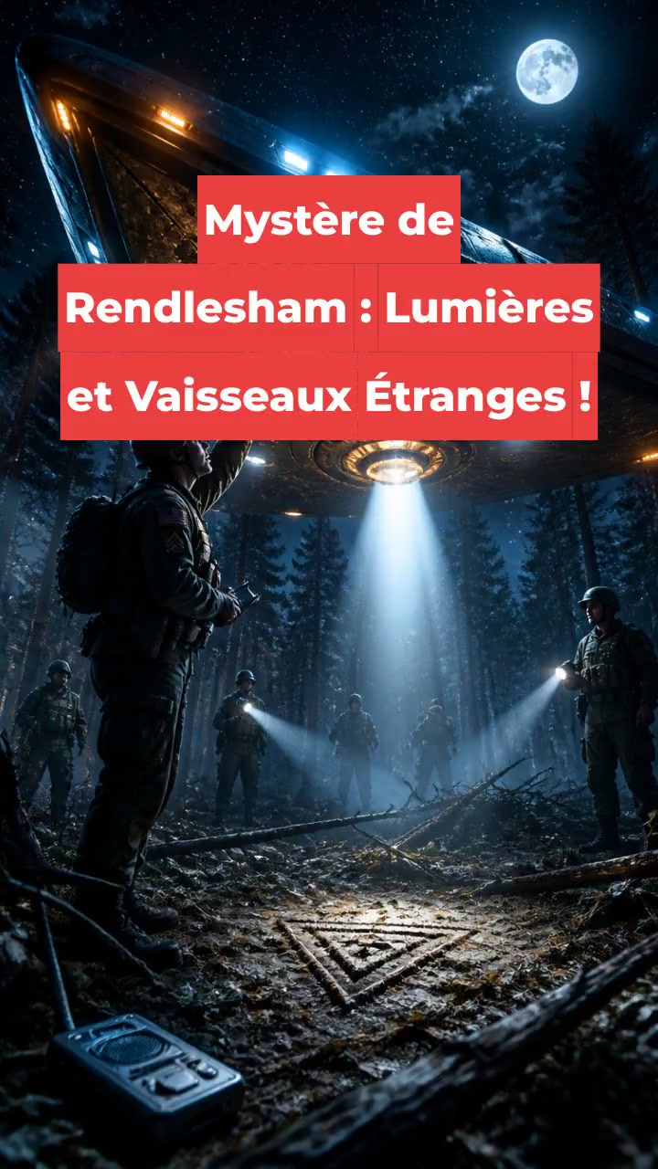 Mystère de Rendlesham : Lumières et Vaisseaux Étranges !