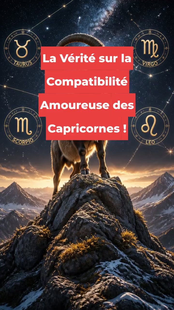 La Vérité sur la Compatibilité Amoureuse des Capricornes !