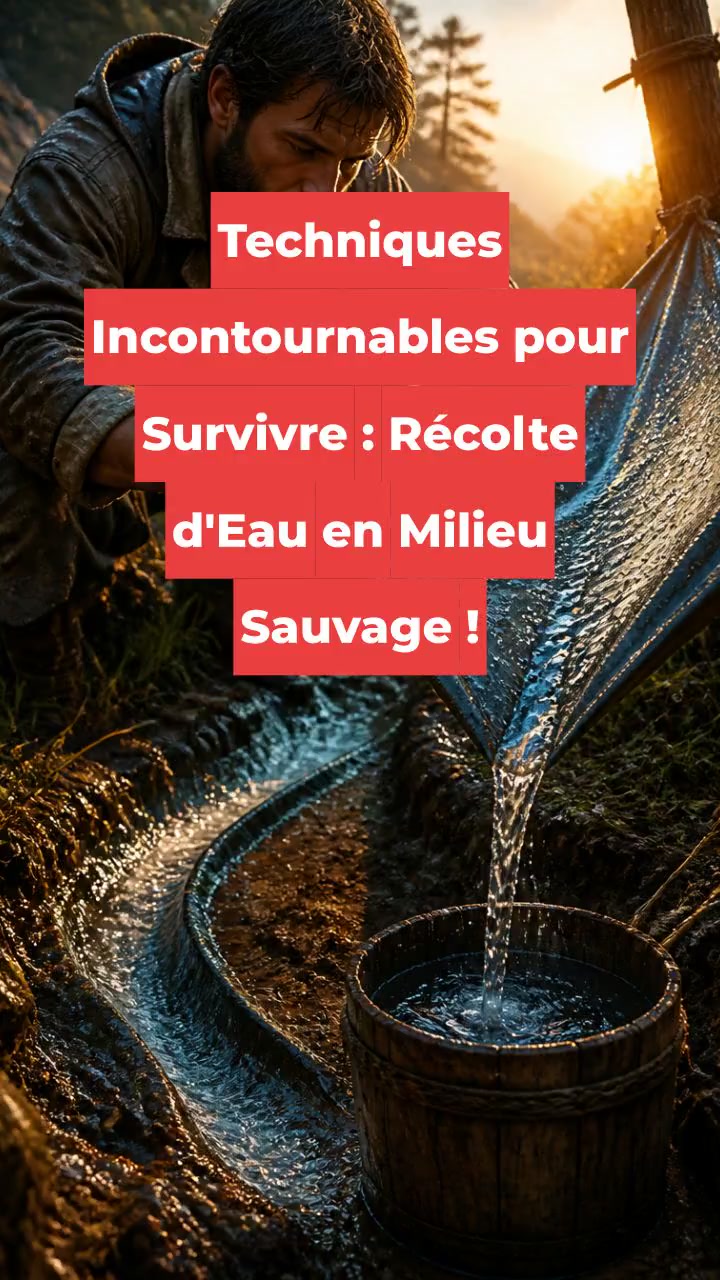 Techniques Incontournables pour Survivre : Récolte d'Eau en Milieu Sauvage !