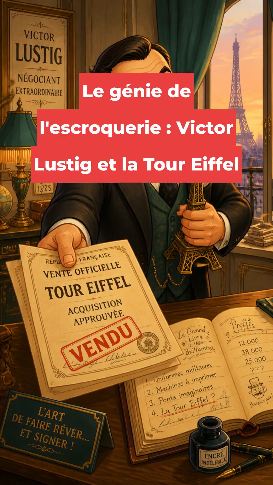 Le génie de l'escroquerie : Victor Lustig et la Tour Eiffel