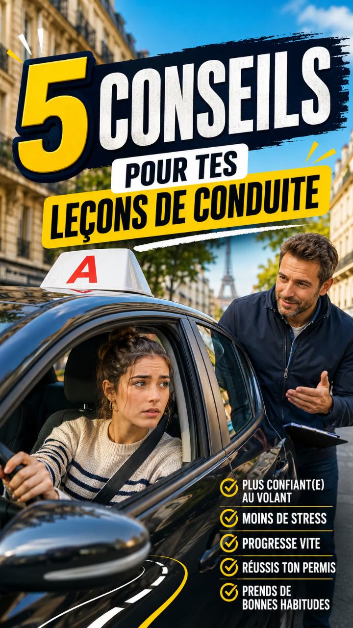 5 astuces pour optimiser vos leçons de conduite!