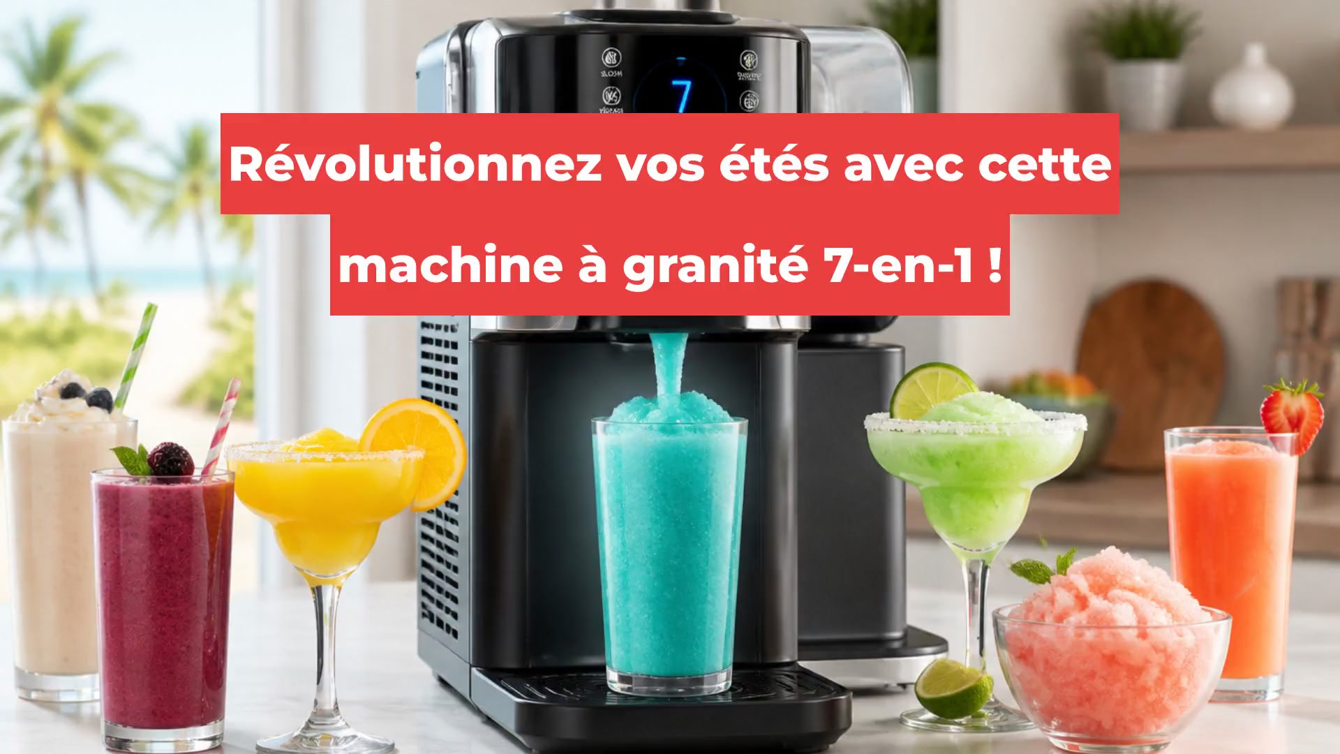 Révolutionnez vos étés avec cette machine à granité 7-en-1 !