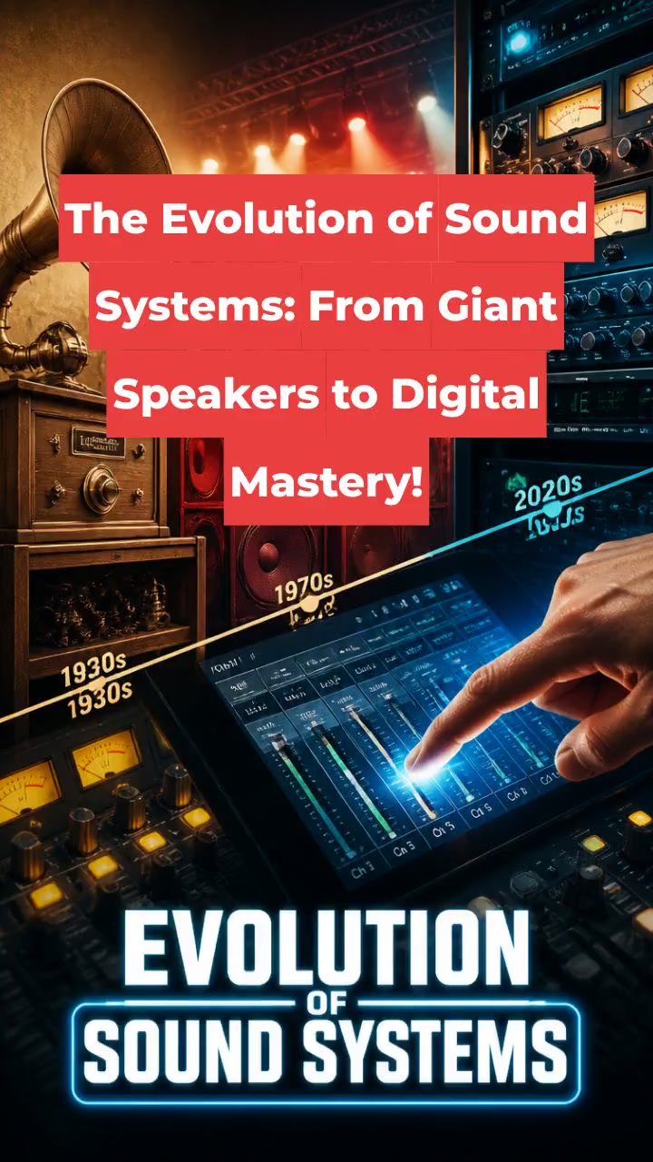 The Evolution of Sound Systems: From Giant Speakers to Digital Mastery!