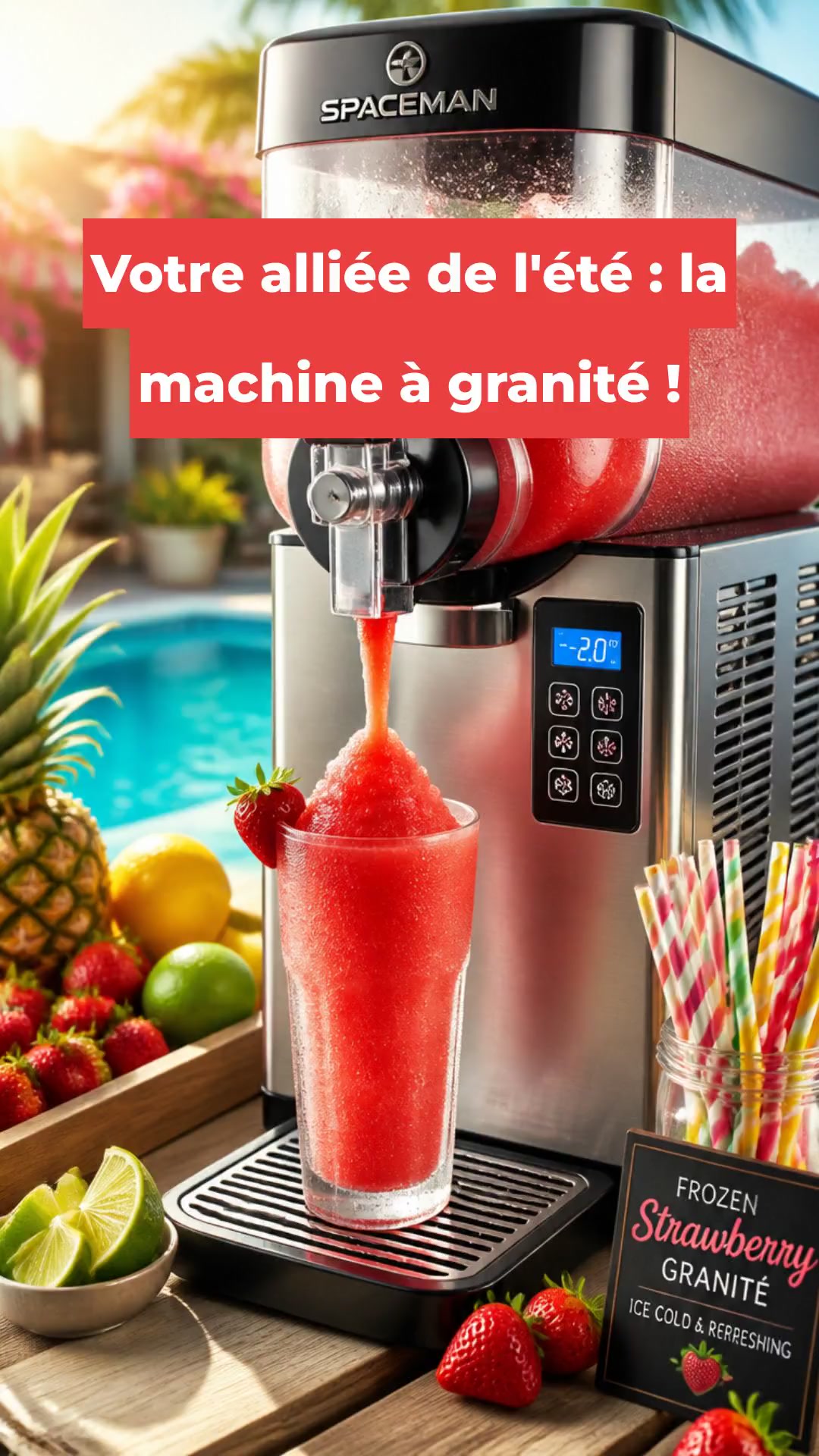 Votre alliée de l'été : la machine à granité !