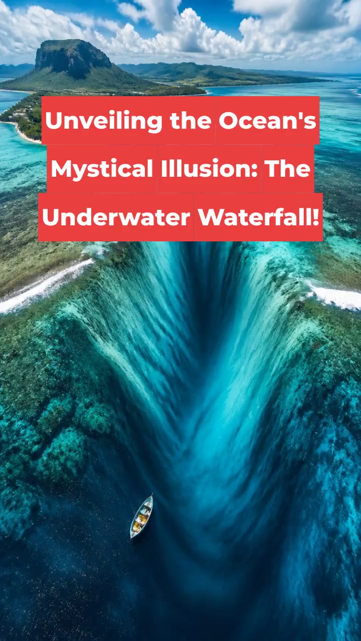 Unveiling the Ocean's Mystical Illusion: The Underwater Waterfall!