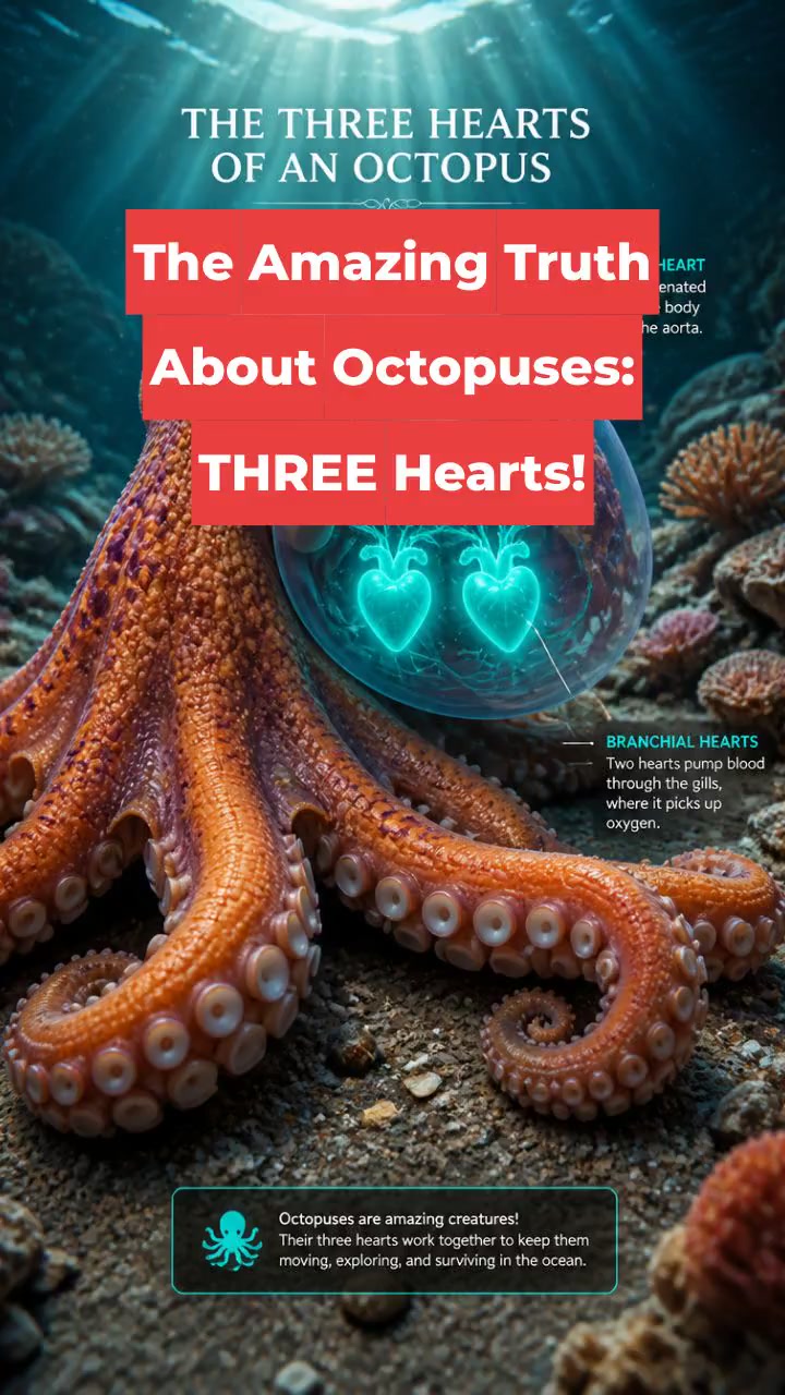 The Amazing Truth About Octopuses: THREE Hearts!
