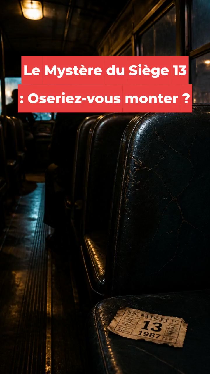 Le Mystère du Siège 13 : Oseriez-vous monter ?