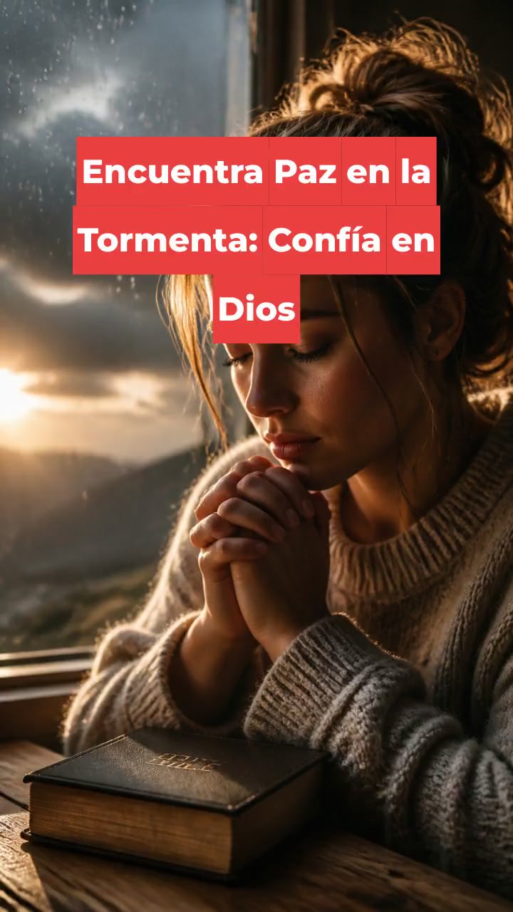 Encuentra Paz en la Tormenta: Confía en Dios