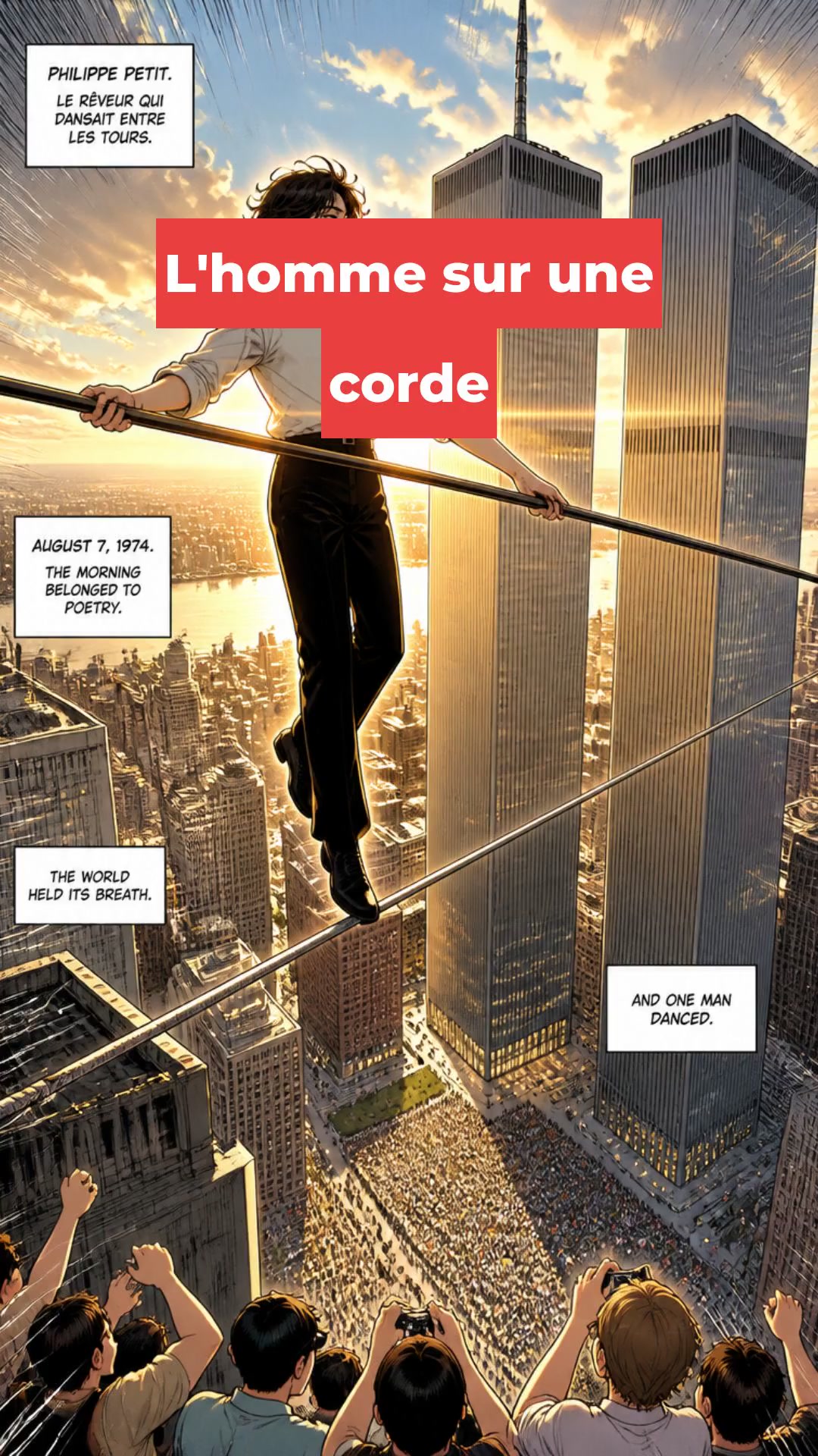 L'homme qui a dansé dans le vide à New York