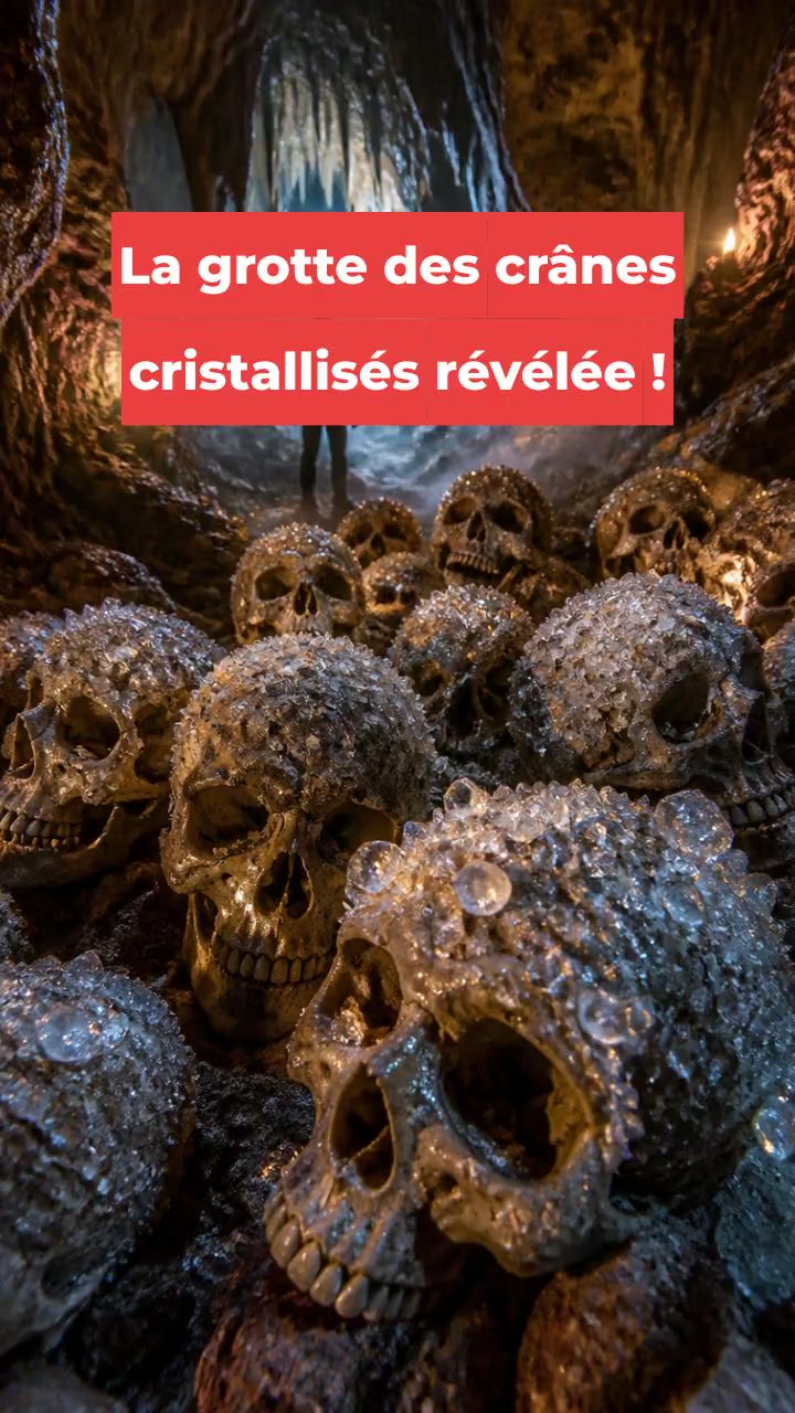 La grotte des crânes cristallisés révélée !