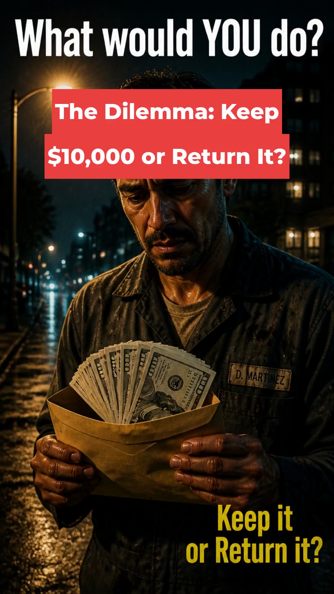 The Dilemma: Keep $10,000 or Return It?