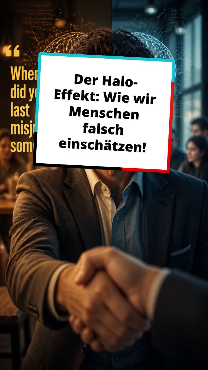 Der Halo-Effekt: Wie wir Menschen falsch einschätzen!