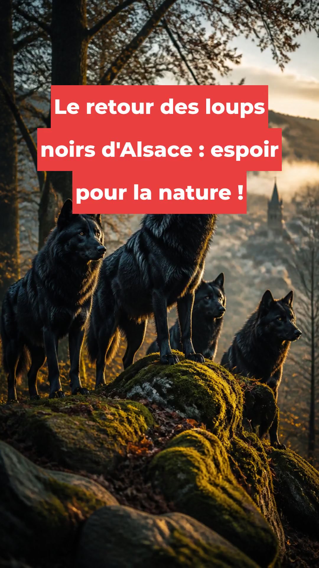 Le retour des loups noirs d'Alsace : espoir pour la nature !