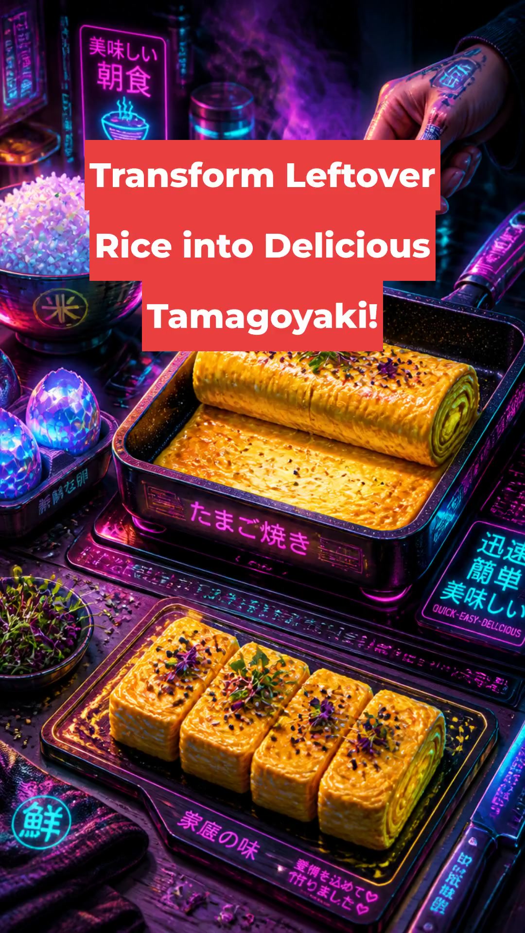 Transform Leftover Rice into Delicious Tamagoyaki!
