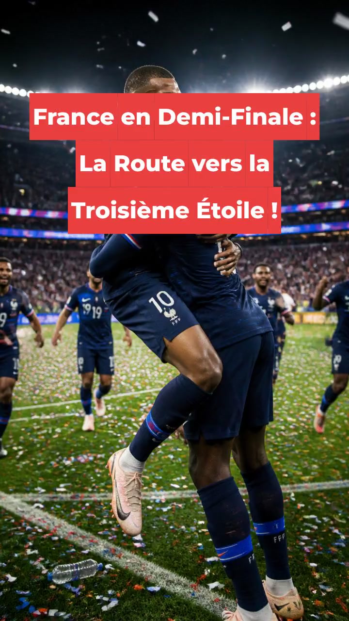 France en Demi-Finale : La Route vers la Troisième Étoile !