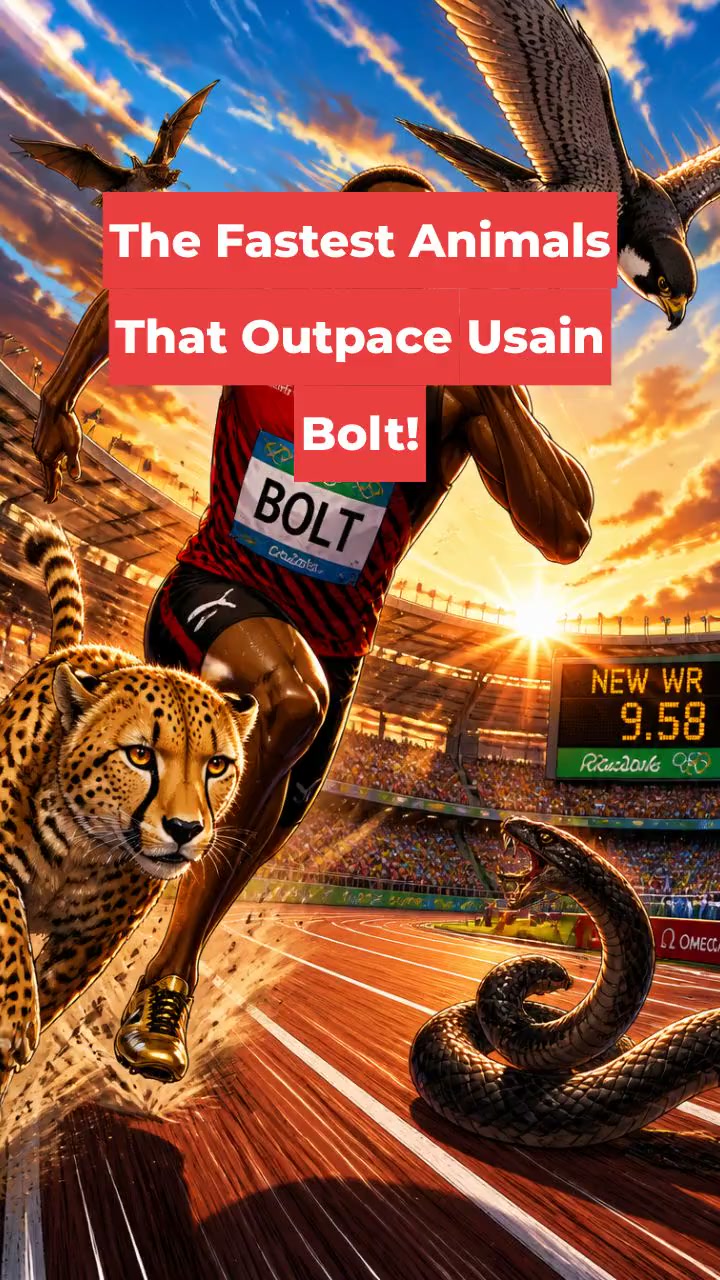 The Fastest Animals That Outpace Usain Bolt!