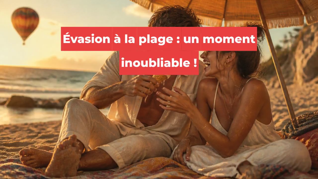 Évasion à la plage : un moment inoubliable !