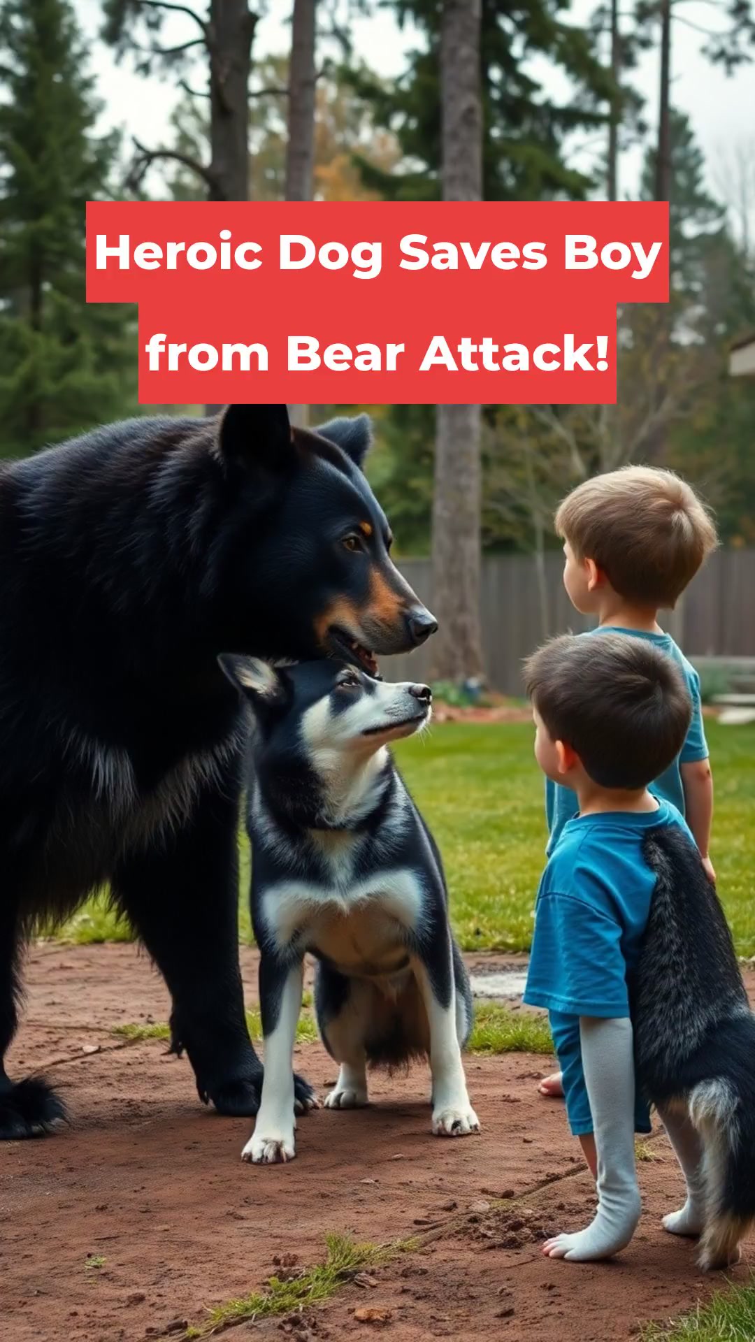 Heroic Dog Saves Boy from Bear Attack!