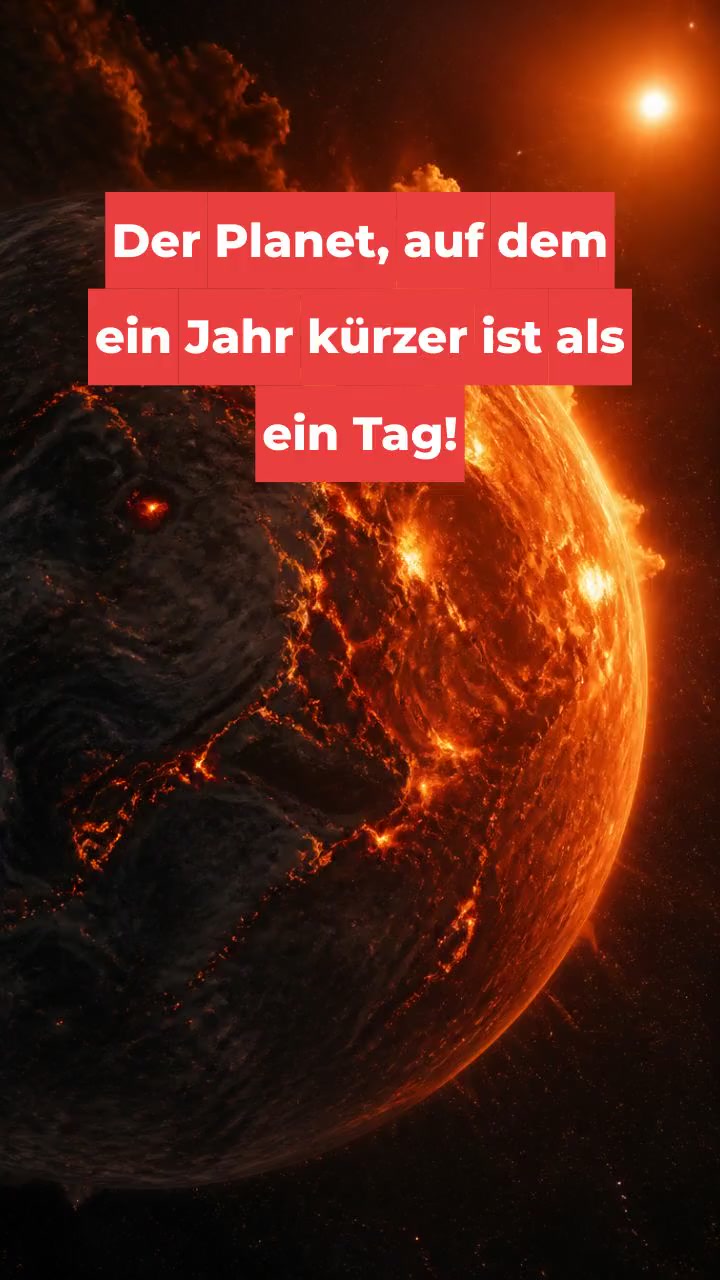 Der Planet, auf dem ein Jahr kürzer ist als ein Tag!