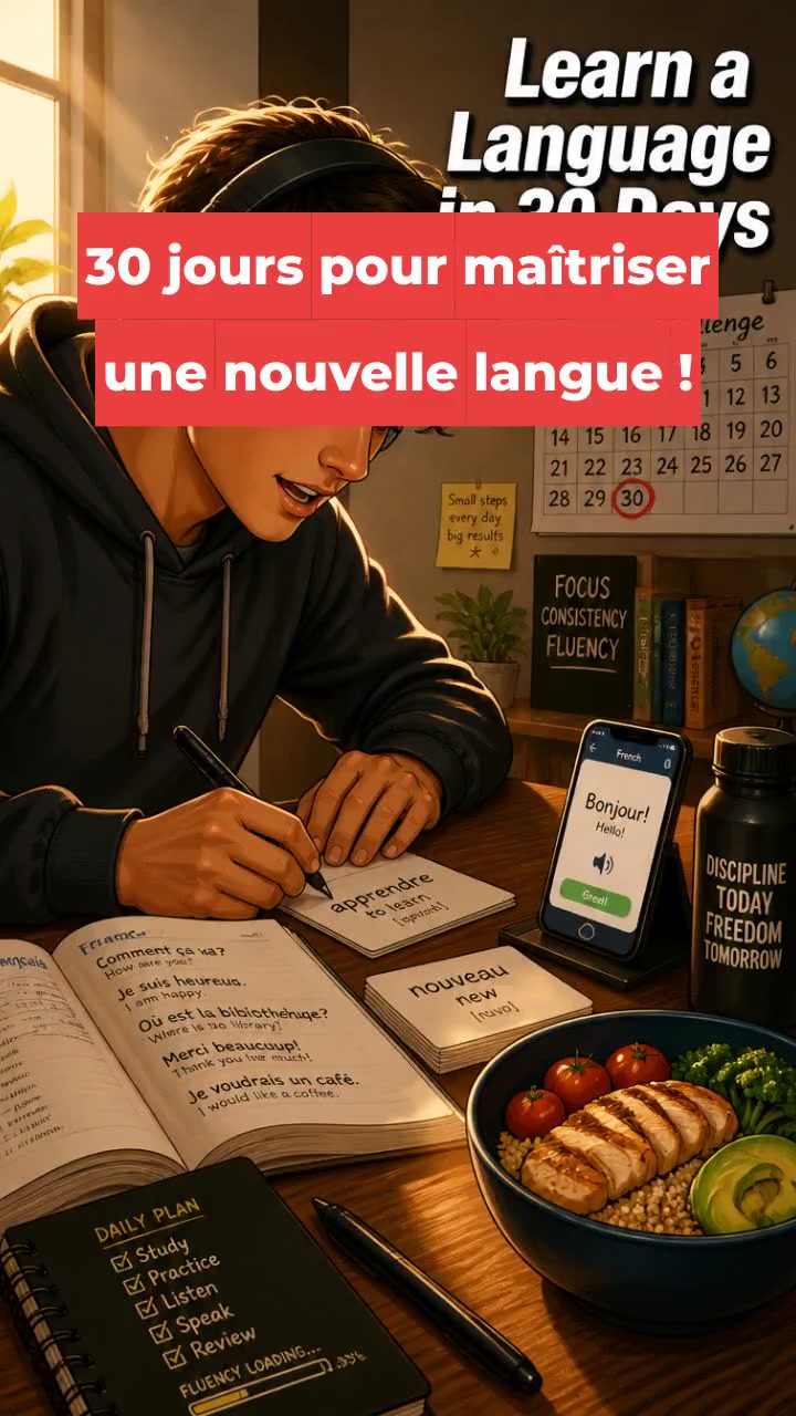 30 jours pour maîtriser une nouvelle langue !