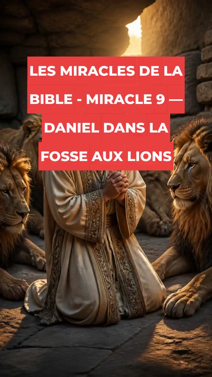LES MIRACLES DE LA BIBLE - MIRACLE 9 — DANIEL DANS LA FOSSE AUX LIONS