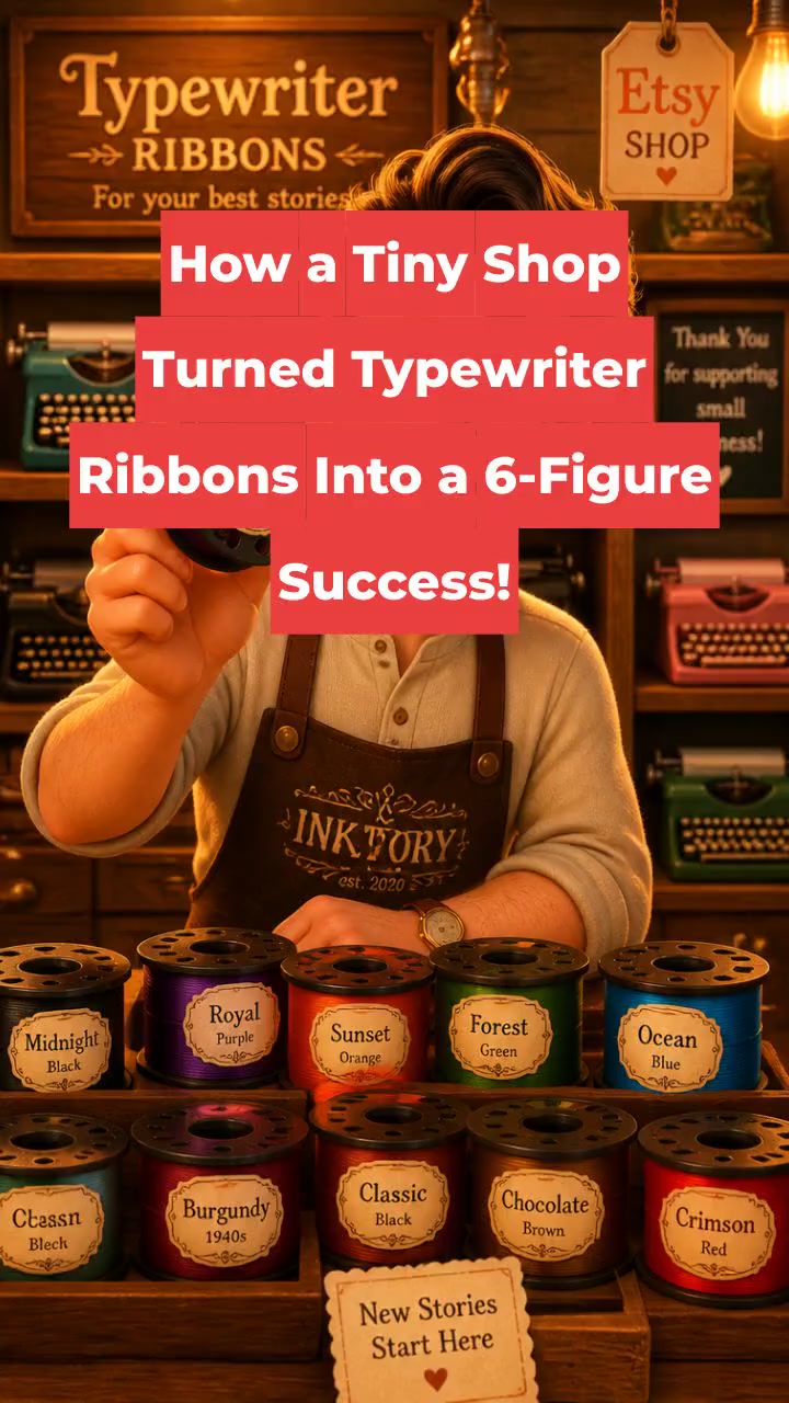 How a Tiny Shop Turned Typewriter Ribbons Into a 6-Figure Success!