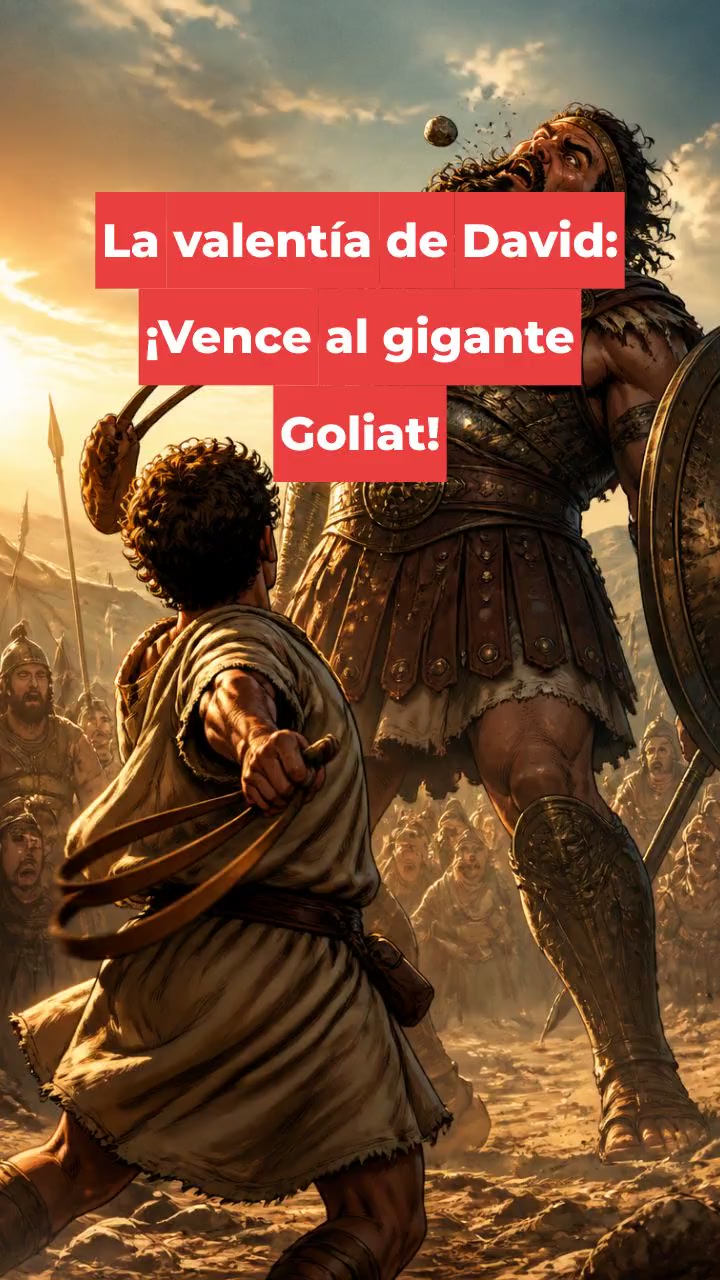La valentía de David: ¡Vence al gigante Goliat!