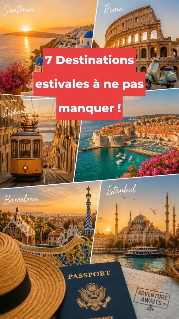 7 Destinations estivales à ne pas manquer !