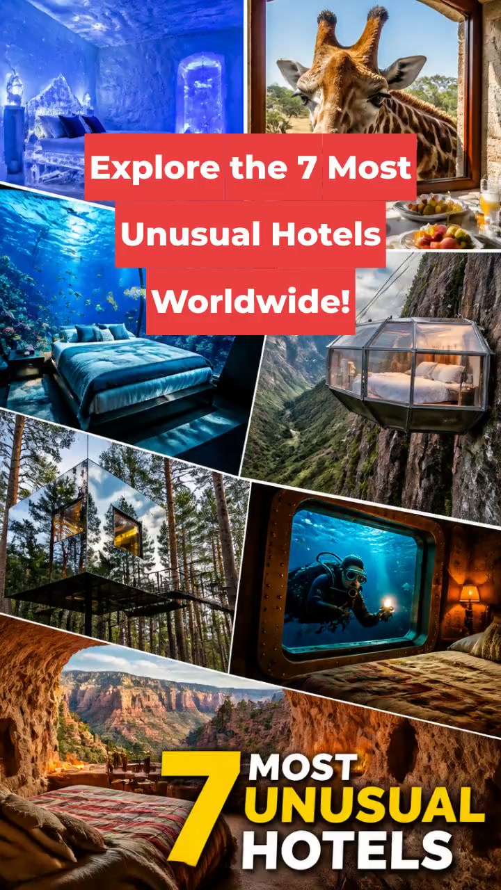 Explore the 7 Most Unusual Hotels Worldwide!