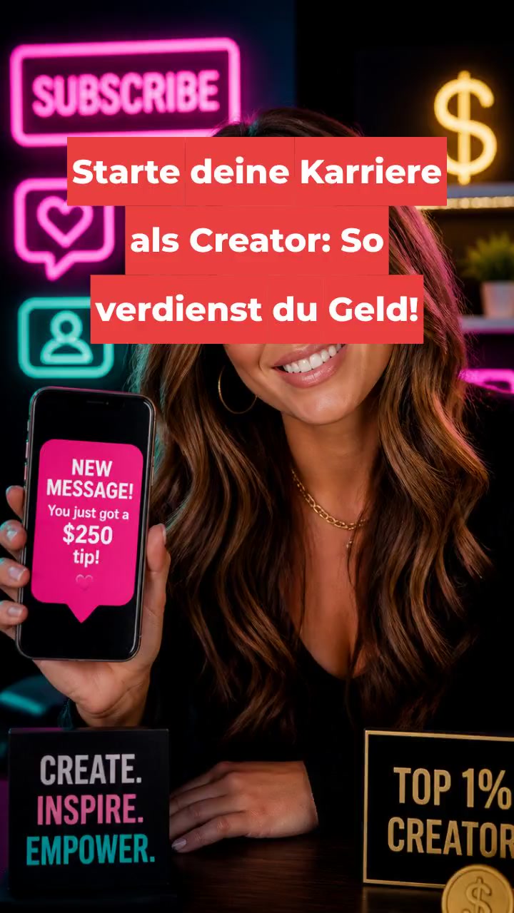 Starte deine Karriere als Creator: So verdienst du Geld!