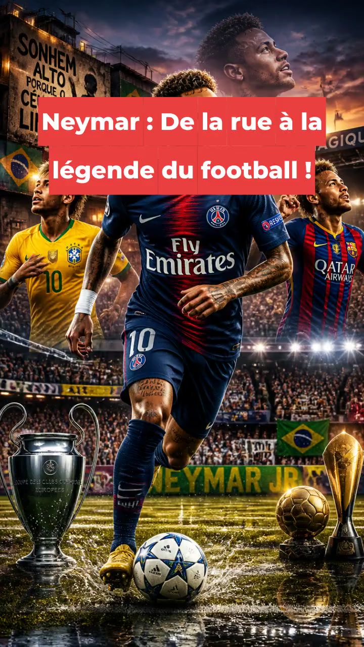 Neymar : De la rue à la légende du football !