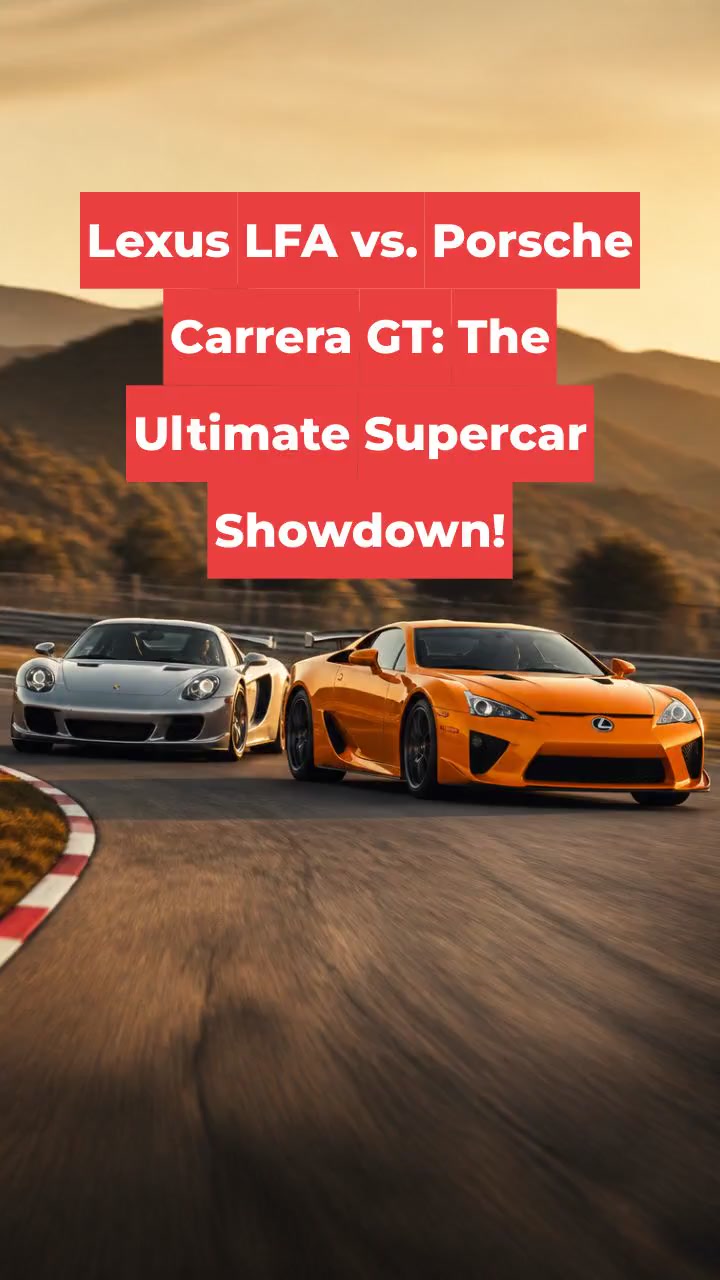 Lexus LFA vs. Porsche Carrera GT: The Ultimate Supercar Showdown!