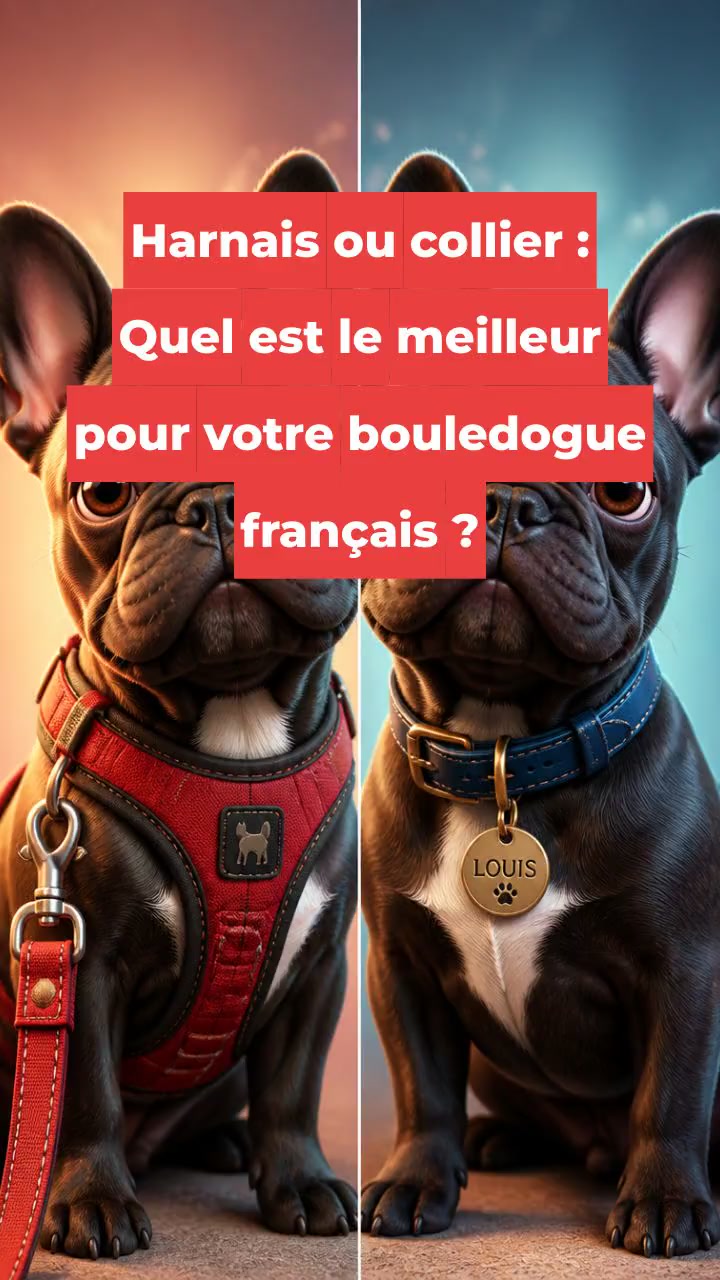 Harnais ou collier : Quel est le meilleur pour votre bouledogue français ?