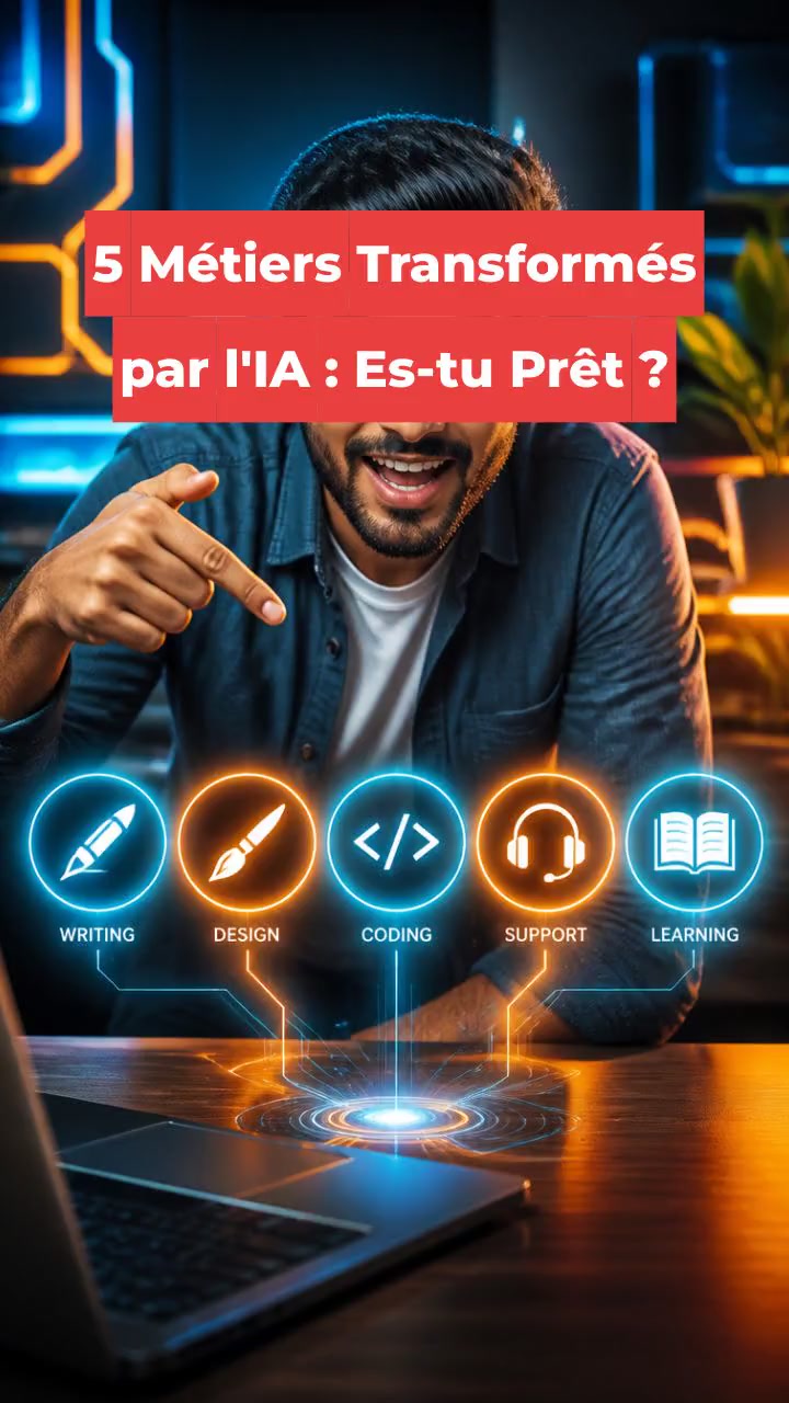 5 Métiers Transformés par l'IA : Es-tu Prêt ?