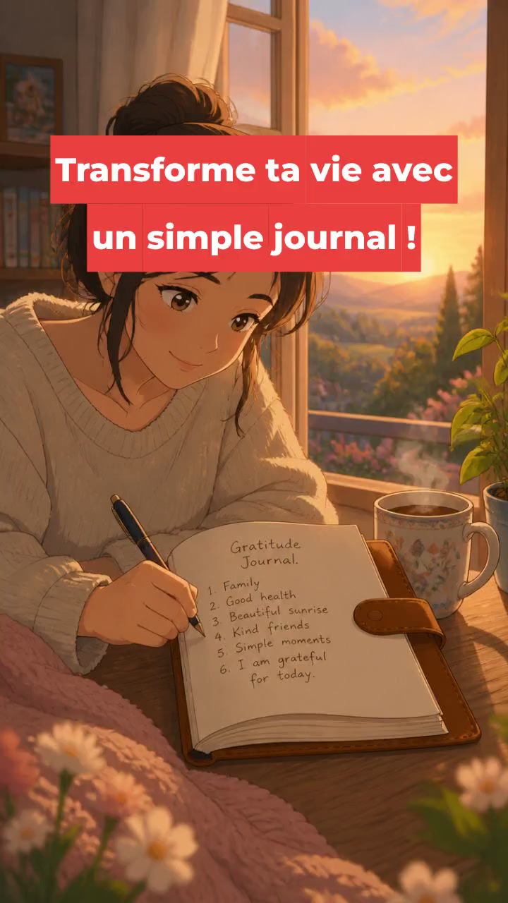 Transforme ta vie avec un simple journal !