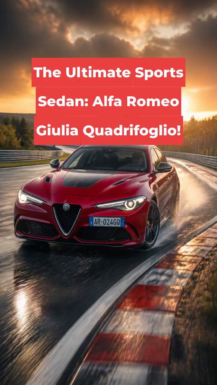 The Ultimate Sports Sedan: Alfa Romeo Giulia Quadrifoglio!