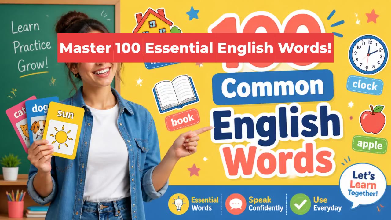 Master 100 Essential English Words!