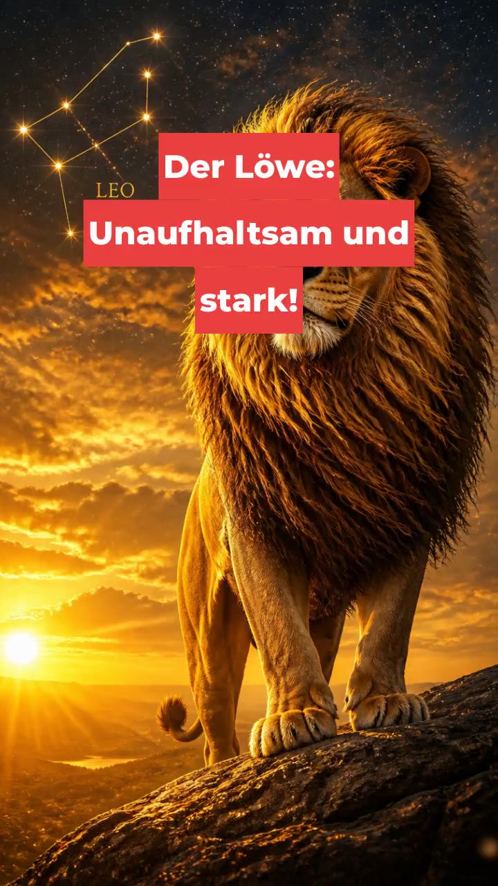 Der Löwe: Unaufhaltsam und stark!