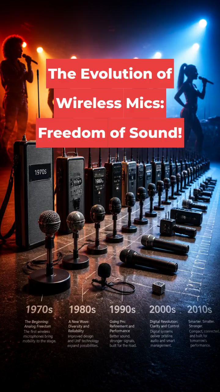 The Evolution of Wireless Mics: Freedom of Sound!