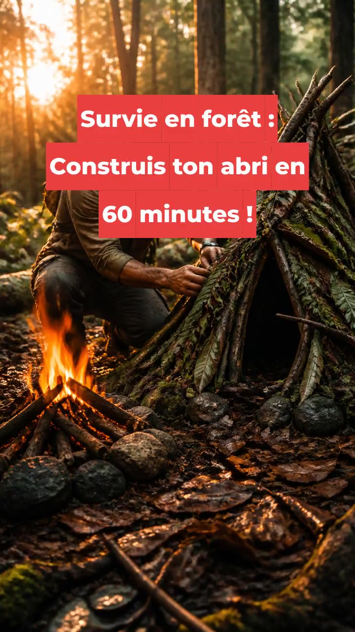 Survie en forêt : Construis ton abri en 60 minutes !