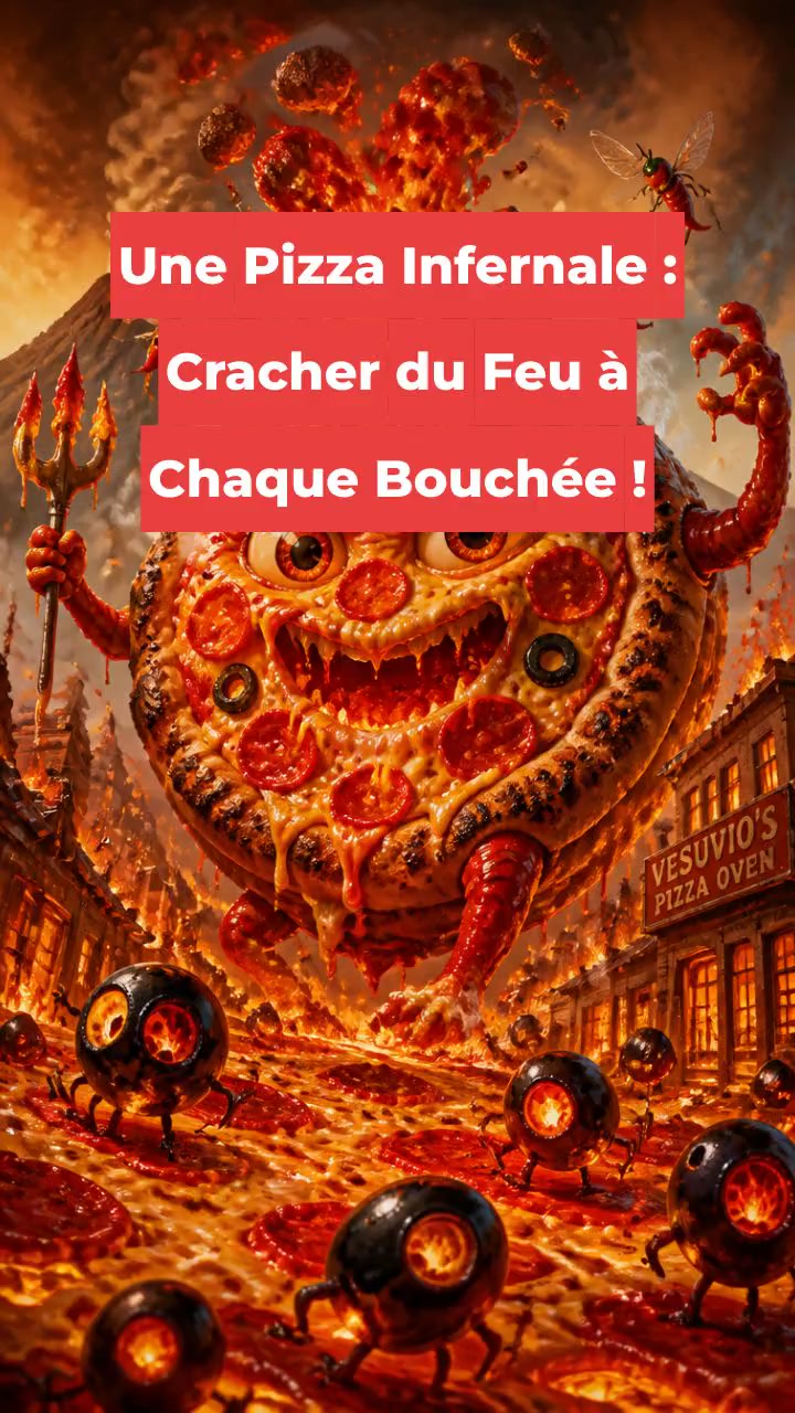 Une Pizza Infernale : Cracher du Feu à Chaque Bouchée !
