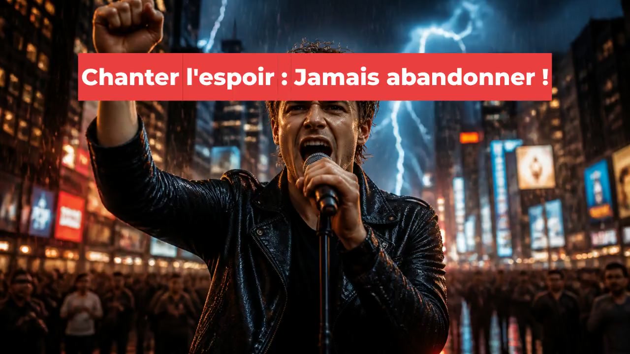 Chanter l'espoir : Jamais abandonner !