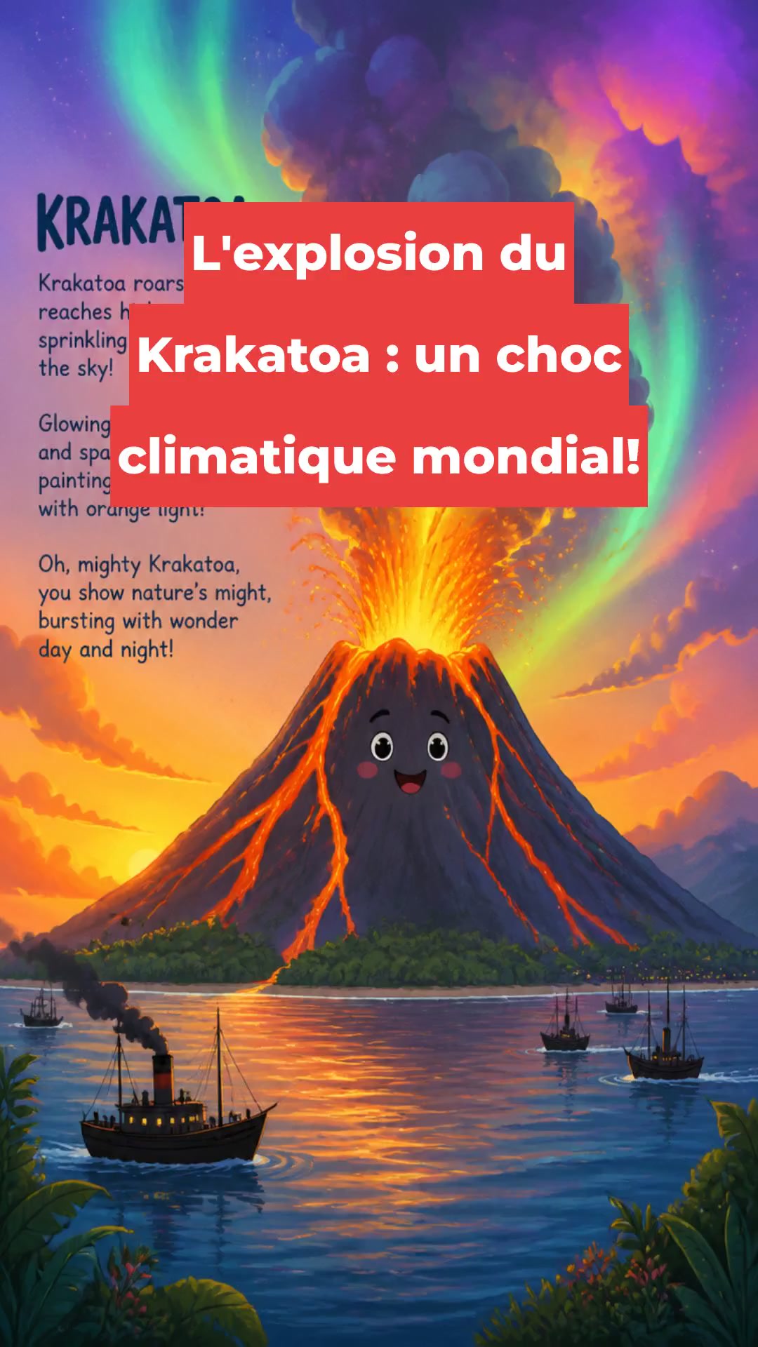 L'explosion du Krakatoa : un choc climatique mondial!