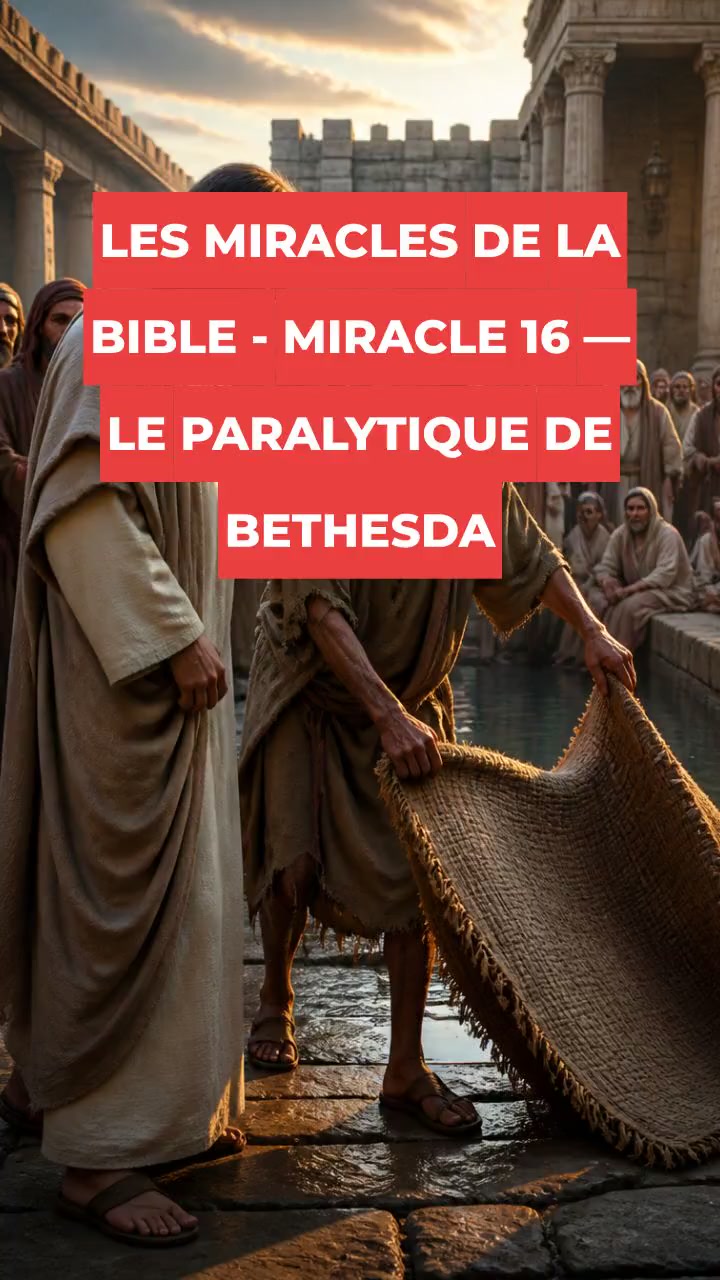 LES MIRACLES DE LA BIBLE - MIRACLE 16 — LE PARALYTIQUE DE BETHESDA