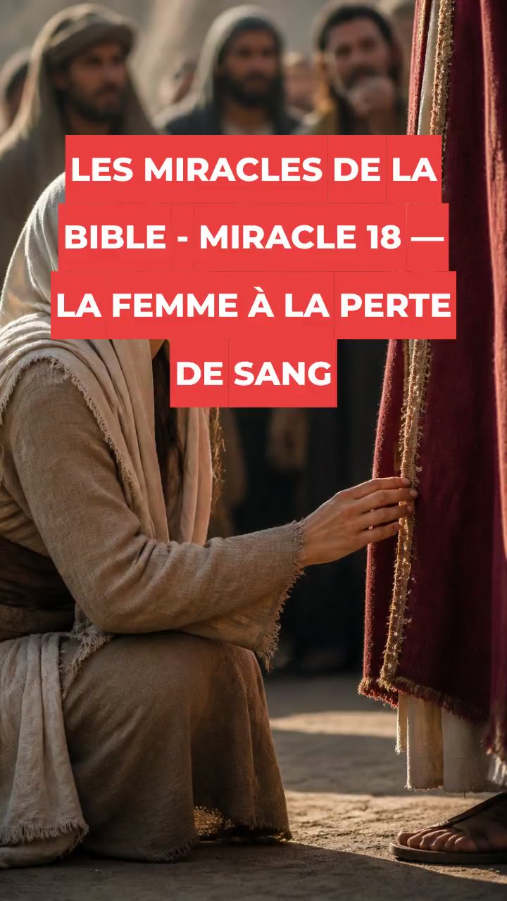 LES MIRACLES DE LA BIBLE - MIRACLE 18 — LA FEMME À LA PERTE DE SANG