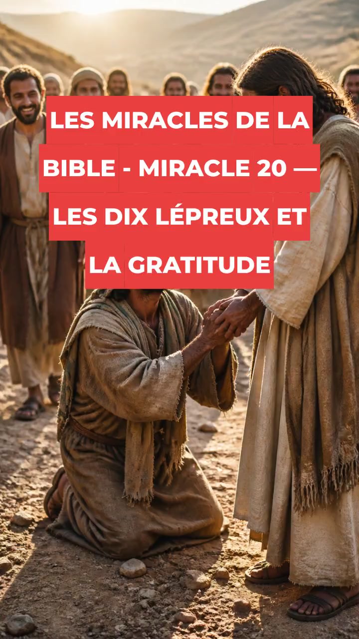 LES MIRACLES DE LA BIBLE - MIRACLE 20 — LES DIX LÉPREUX ET LA GRATITUDE